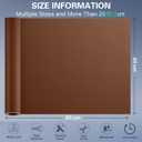 Self Adhesive Leather Repair Patch Kit, 31.4 in x 16 in Large Vinyl Leather Repair Tape for Furniture, Car Seat, Couch, Sofa, Chair Brown