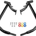 Motorcycle Rear Saddlebag Guard Crash Bars Rails Bracket Compatible with Road Glides Street Glides FLHT FLHX Models 2014 2015 2016 2017 2018 2019 2020 2021 2022 2023(B)