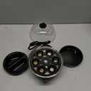 Chefman Egg-Maker Rapid Poacher, Food & Vegetable Steamer, Quickly Makes Up to 6, Hard, Medium or Soft Boiled, Poaching/Omelet Tray Included, Ready Signal, BPA-Free, BLACK