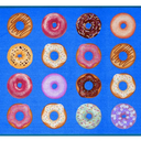 Booooom Jackson Classroom Rug Colorful Seating Classroom Carpet Elementary, Purple Preshool Area Education Rug for School (6.5x9.8ft, Donutse) (Polyester-lite-2)