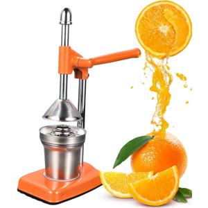 Manual Orange Juicer, Hand Press Citrus Juicer Lemon Squeezer with Cup Countertop Squeezer for Fresh Orange Juice, Easy to Clean