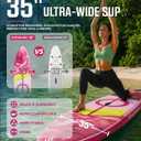 Starcity Family Stand Up Paddle Board for 2+1 People, Inflatable Paddle Board Extra Wide Design 11’6" 35" 6" 450lbs Capacity, Sup Board for Yoga Fishing Camping, W/Complete Accessories