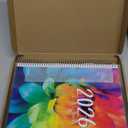 DELUXE 2026 Planner, 8.5"x11": 14 Months (November 2025 - December 2026), Includes Page Tabs, Bookmark, Planning Stickers, Pocket Folder Daily Weekly Monthly Planner Yearly Agenda (Rainbow Petals)