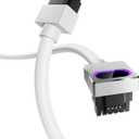 AsiaHorse Hydrus-16PIN GPU PSU Extension Cable ARGB Light, Copper Wire Motherboard Power Extension Cable Integrated Minimalist Design, 2000W Power (Whole Set), PC Power Cord for RTX 4070, 4080, 4090