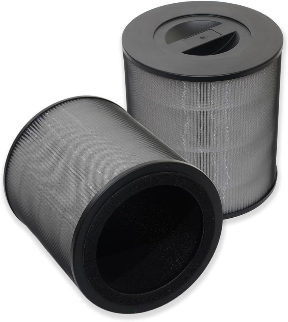 PUREBURG KF170 Replacement FIlter Compatible with Kenmore 850e series PM1005 Air Purifier,2-Pack H13 HEPA Activated Carbon 3-Stage Filtration Air Clean Dust VOCs Odor