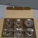 Footed Beer Glass Set - Flute Shape, 6PCS Thick Beer Glasses for Ale, Pilsner, and Craft Beer, Pina Coladas, Cocktail Drinks (8.75 OZ)