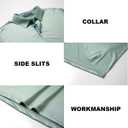 Mens Golf Shirts Dry Fit Short Sleeve Casual Performance Solid Collared Polo Shirts for Men (Green, XXXL)