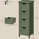 VASAGLE Floor Storage Cabinet, Freestanding Organizer with 4 Drawers, 4 Drawers（32.3"H）