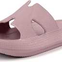Scecocrs Cloud Pillow Recovery Slides for Women,Womens H-starp Platform Comfortable Memory Foam Arch Support Sandals,Waterproof EVA Cushioned Cushion Slippers for Beach Shower Bathroom Pool