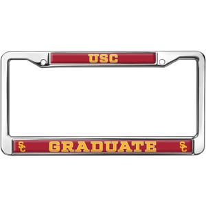 Graphics & More University of Southern California Graduate Full Size Standard License Plate Metal Frame