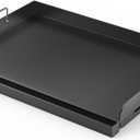 Griddle for Gas Grill, 17" x13 Universal Griddle Flat Top Plate with Removable Handles for Charcoal/Gas Stove, Nonstick Coating Cooking Griddle Plate Insert for Camping, Tailgating, Parties