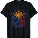 Filipino Pinoy Pride Shirt Mandala Tribal Proud Philippines T-Shirt, Size: Medium