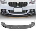 DIBON AUTO Gloss Black Front Bumper Lip Splitter for 2011-2016 BMW 5 Series