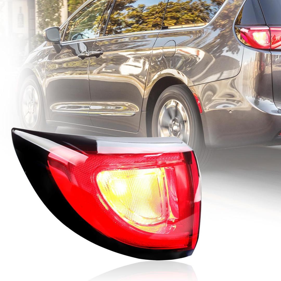 Halogen Tail Light For Chrysler Pacifica 2017 2018 2019 2020 Outer Taillight Rear Lamp Lights Assembly CH2804113 (Left Driver Side)