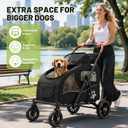 Dog Stroller for Large Dogs(up to 110lbs), Foldable Pet Stroller with Detachable & Collapsible Cabin, Dog Stroller for 2 Dogs or Multiple Cats, Spacious Dog Wagon for Large Dog & Medium Dog 20+ lbs