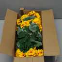 Hananona 12 Pcs Artificial Geranium Flowers for Outdoors Geranium Silk Flowers Outdoor UV Resistant Garden Plants Faux Flowers for Home Kitchen Table Centerpieces Decor (12, Yellow)