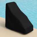 Swimming Pool Lift Chair Protective Cover, 600D Heavy Duty Oxford Fabric Handicap Pool Lift Chair Covers for Global Lift Corp, All Season Pool Lift Cover for UV Resistant, Waterproof (Black)