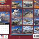 2 x Vintage Airplane Calendar 2026 Larry Grossman Warbirds WW2 Aviation Monthly Wall 12 Month | American Made In The USA