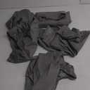 Smiry Picnic Table Cover with Bench Covers, Waterproof Elastic Fitted Polyester Tablecloths for 6 Ft Rectangle Tables, Washable Windproof Tablecloth for Camping, RV & Outdoor (Grey, 30x72 Inches)