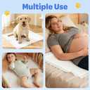 Disposable Puppy Pads 100 Count, 22"x22" Pee Pads for Dogs Potty Training, 6-Layer Super Absorbent & Leak Proof, Odor Block Pet Pads with Anti-Slip Adhesive Strips, White