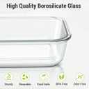 Dealusy 10 Sets (20-Piece) 4.5 Cup & 1.5 Cup Glass Food Storage Containers with lids, Airtight Leak-proof Glass Meal Prep Containers with Lids, Microwave Oven Freezer Dishwasher Safe, Gray, 12 ounces