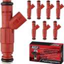 Set of 8 Fuel Injectors 0280155934 Replacement Compatible with Dodge Ram 1500 2500 3500 Van Pickup Dakota Durango 3.9L 5.2L 5.9L V6 V8 - Replaces RL031740AA 53031740AA FJ437 0280155934