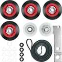 MEDC215EW1 MED5500FW1 MED5630HC1 MED5630HW1 MED6230HW1 MED6230HW2 MED7230HW1 GGW9250PW1 GGW9250PW3 Dryer Repair Kit for Maytag Whirlpool Dryer Machine, Includes 4392067,WPW10314173,W10837240