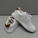 Classic White Low Top Casual Shoes, Size 13