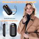 Hand Warmers Rechargeable - Magnetic Electric Hand Warmers 2 Pack, LED Display, 4 Settings Fast Heating Reusable Portable Heater Handwarmers for Golf Hunting Camping Essentials, Gifts for Men Women