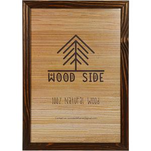 Rustic Wooden Poster Picture Frame 24x36 - Natural Solid Eco Distressed Wood for Wall Mounting Photo Frame - Brown Wenge