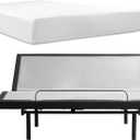 Nestl Queen Size Adjustable Massage Bed Frame with 10 Inch Green Tea Mattress - Adjustable Bed Base with Wireless Remote, USB and Head & Foot Massage - Fast & Easy Assembly