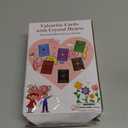 24 Pack Valentines Day Gifts for Kids, Valentines Day Cards with Heart-Shaped Crystal Gemstones for School Classroom Exchange, Valentine Party Favors&Goody Bag Fillers for Girls and Boys Ages 4-12