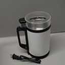 Professional Electric Coffee Grinders,10 OZ Large Capacity or Coffee Beans & Spices,One Touch Push-Button Control,350W Motor with Stainless Steel Blades,Safety Lid Lock - White