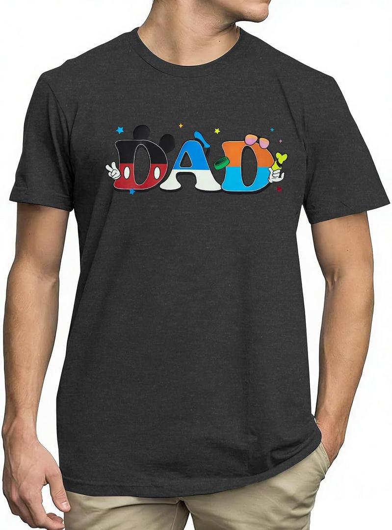 MNLYBABY Mom and Dad Shirt Strawberry Family Matching Tshirt Cute Party Short Sleeve Top for Birthday Girl (Gray, L)