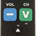 Big Button Universal TV Remote Control for Seniors, Works Only for One of TV/Cable/STB,Easy to Use