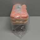 PHINOX Ice Cube Tray with Lid and Bin, Ice Trays for Freezer, Flexible Ice Cube Trays, Making 56 pcs Ice Cubes, Chilling Cocktail, Whiskey, Coffee, with 2 trays, Ice Container, Scoop&Cover, BPA Free (0.8"-2tier, Pink)