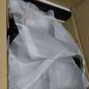 Amazon Basics Solid Wood Saddle-Seat Kitchen Counter Barstool with Footrest, Easy Assembly - 24-Inch Height - Black - Set of 2