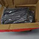 Garden Edging, 100FT Landscape Edging with 60 Spikes for Lawn 1.5 Inch Tall (Black, 100FT)