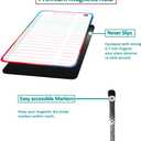 4 PCS Magnetic Dry Erase Shopping List for Fridge with 6 Fine Point Dry Erase Markers | 6x9 Grocery List Magnet Pad  Magnetic Shopping List Pad - Dry Erase Fridge Notepad with Magnet