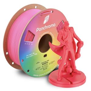 Polymaker Panchroma PLA Magenta 3D Printer Filament, 1.75mm, 1kg Spool, Easy to Print, High Speed Printing, Tangle Free, AMS Compatible, Perfect for Toys, Decor, Miniatures, Models & Cosplay