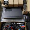 8CH H.265+ 3K Lite Wired CCTV Security Camera System with Human Vehicle Detection, 4X IP68 5MP Surveillance Camera for Indoor Outdoor, 512GB Hard Drive for 24-7 Recording, Remote Access