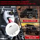Engine Coolant Overflow Recovery Reservoir Tank with Cap Fit for Jeep Wrangler JL 2018-2024 Gladiator JT 2020-2025 V6 3.0L 3.6L,Coolant Reservoir Assembly Replaces CH3014196 68283565AB 68283565AA