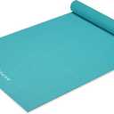 Gaiam Solid Color Yoga Mat, Non Slip Exercise & Fitness Mat for All Types of Yoga, Pilates & Floor Exercises