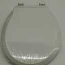 Toilet Seat Round Soft Close16.5'', Toilet Lid Slow Close Quiet No Slam, Easy Installation & ReleaseSafe PP Material Easy Clean, Comfortable Ergonomic Design, 2 Years Support, White Plastic