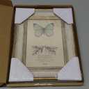 RIVERVALLA 5x7 Picture Frame Retro White Gold Line Vintage Picture Frames Antique Photo Frame Wall Hang Desktop Decor Display Mothers Day Birthday Gifts for Mom Grandma Women