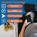 EMF Shield Sleeve for Cell Phone, 2 in 1 Radiation Blocker Sleeve, 100% Silver Fiber Lining & Waterproof Case | RFID Blocking Anti 5G EMF Protection for Pregnant Women (Size 4"x 8", Universal Fits)