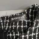 Allegra K Women's Elegant Short Sleeve A-line Dresses Plaid Tweed Dress, S