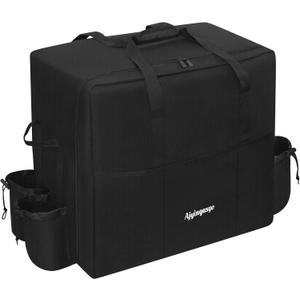 Grill Carry Bag for Blackstone 22 inch Griddle & 17 inch Grill with Hood and Stand, 1680D Heavy Duty Water Resistant Tabletop Griddle Carry Bag, with Multi-pockets and Padded Handle