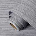 Grasscloth Peel and Stick Wallpaper Faux Weave Grey Contact Paper Modern Textured Wall Paper Waterproof Self Adhesive Vinyl Roll for Room Wall Furniture Decorative 23.6"x197"