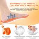 2 x 4D Cloud Insoles for Men & Women,Memory Foam Cloud Insoles with Arch Support,2026 New Comfortable and Breathable Massage Shoe Inserts,Trim to Fit All Shoe Types Orange 49-50